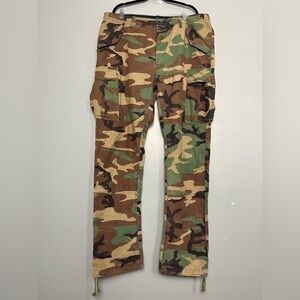 Polo Ralph Lauren Men's Classic Fit Camo Canvas Cargo Pants Military Size 40T